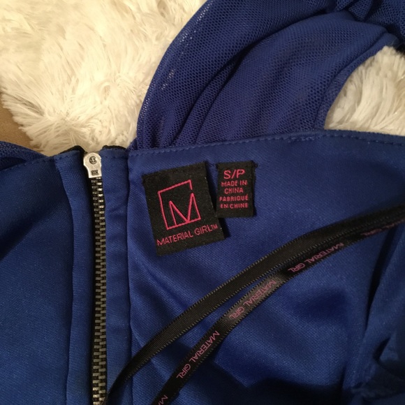 π Material Girl Royal Blue Dress - Picture 3 of 5